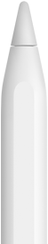 Ein Apple Pencil, der die Spitze des Geräts zeigt